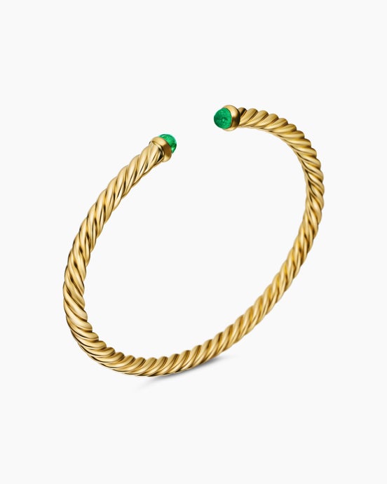 Cablespira Flex Bracelet in 18K Yellow Gold, 4mm