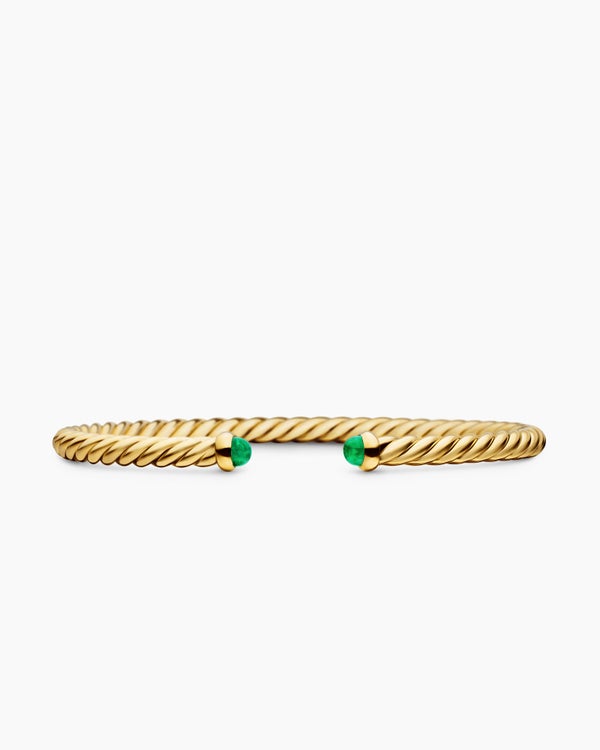 Cablespira Flex Bracelet in 18K Yellow Gold, 4mm