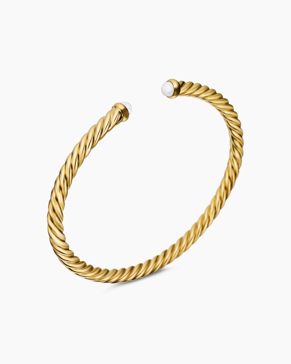 Womens Cablespira Flex Bracelet in 18ct Yellow Gold, 4mm