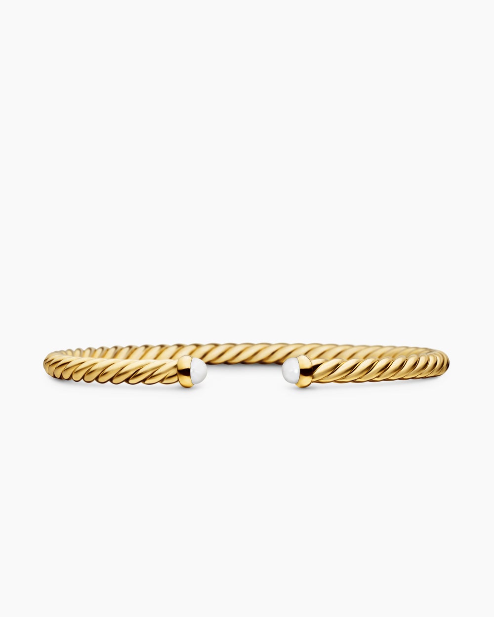 Womens Cablespira Flex Bracelet in 18ct Yellow Gold, 4mm