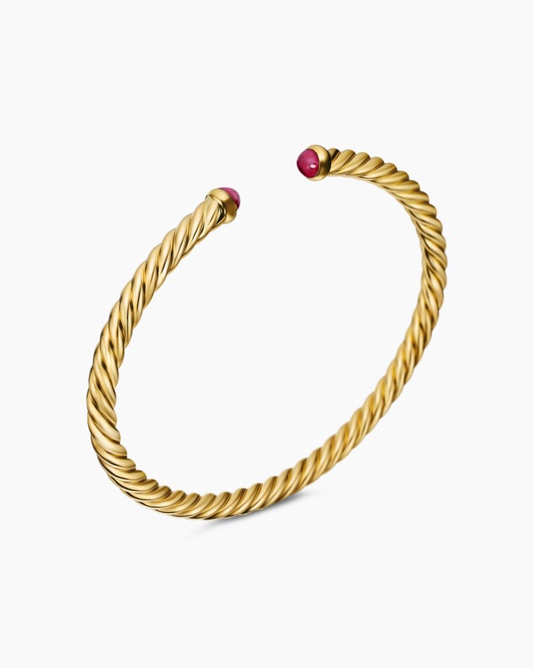 Cablespira Flex Bracelet in 18K Yellow Gold, 4mm