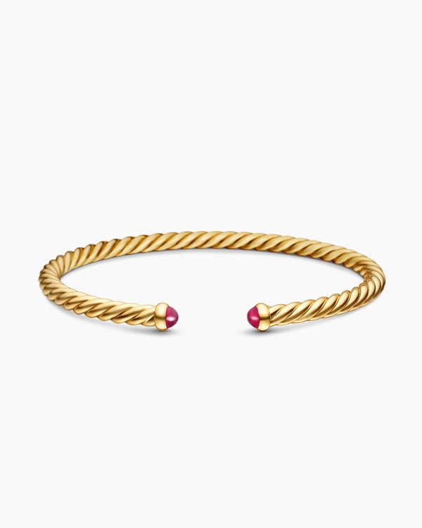 Cablespira Flex Bracelet in 18K Yellow Gold, 4mm