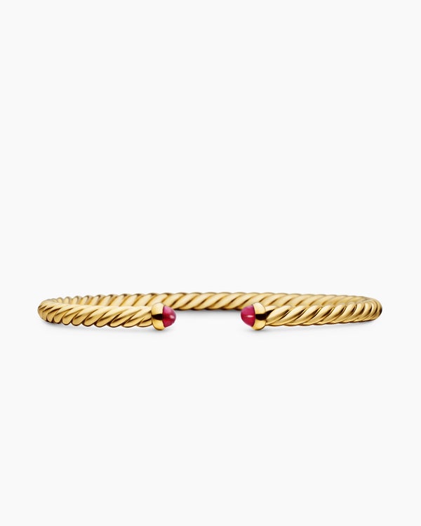 Cablespira Flex Bracelet in 18K Yellow Gold, 4mm
