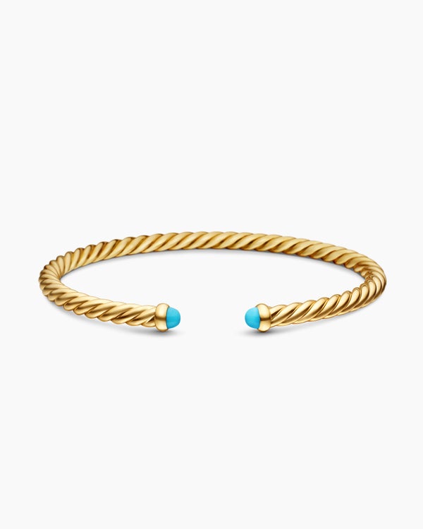 Cablespira Flex Bracelet in 18K Yellow Gold, 4mm