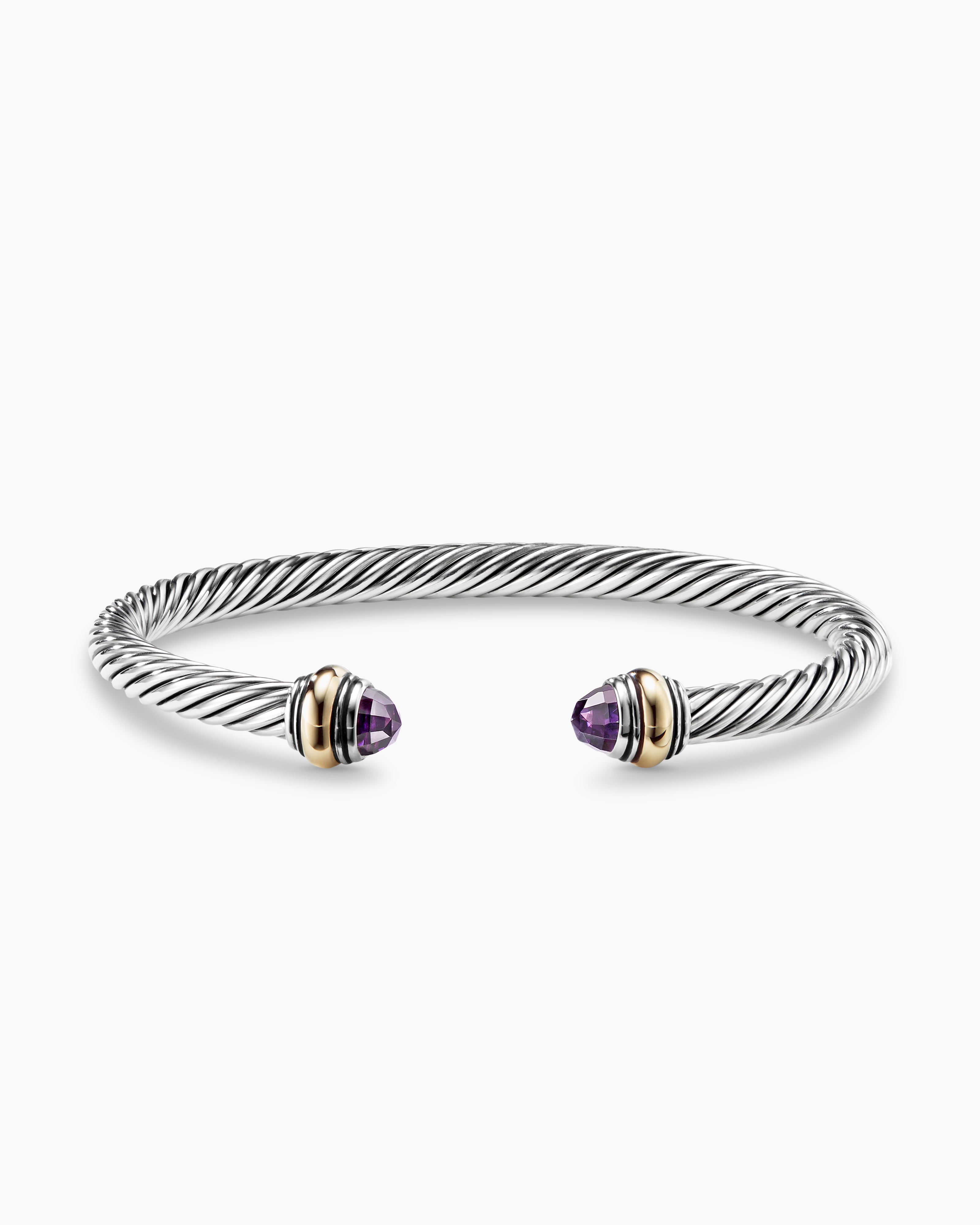 DAVID YURMAN Cable Classics Bracelet With Amethyst And Gold