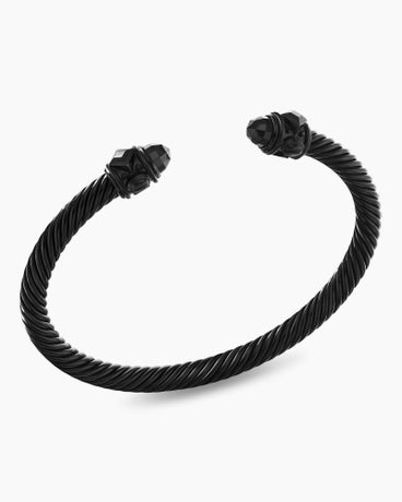 Renaissance® Classic Cable Bracelet in Black Aluminium, 5mm