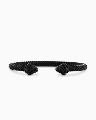 Renaissance® Classic Cable Bracelet in Black Aluminium, 5mm