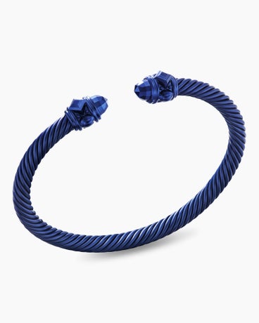 Renaissance® Classic Cable Bracelet in Indigo Aluminum, 5mm
