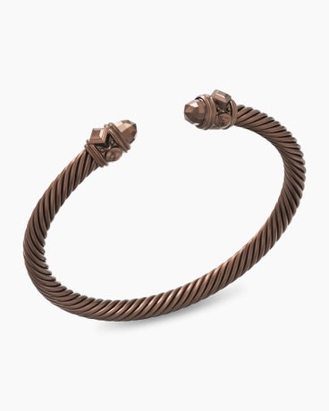 Renaissance® Classic Cable Bracelet in Chocolate Aluminium, 5mm