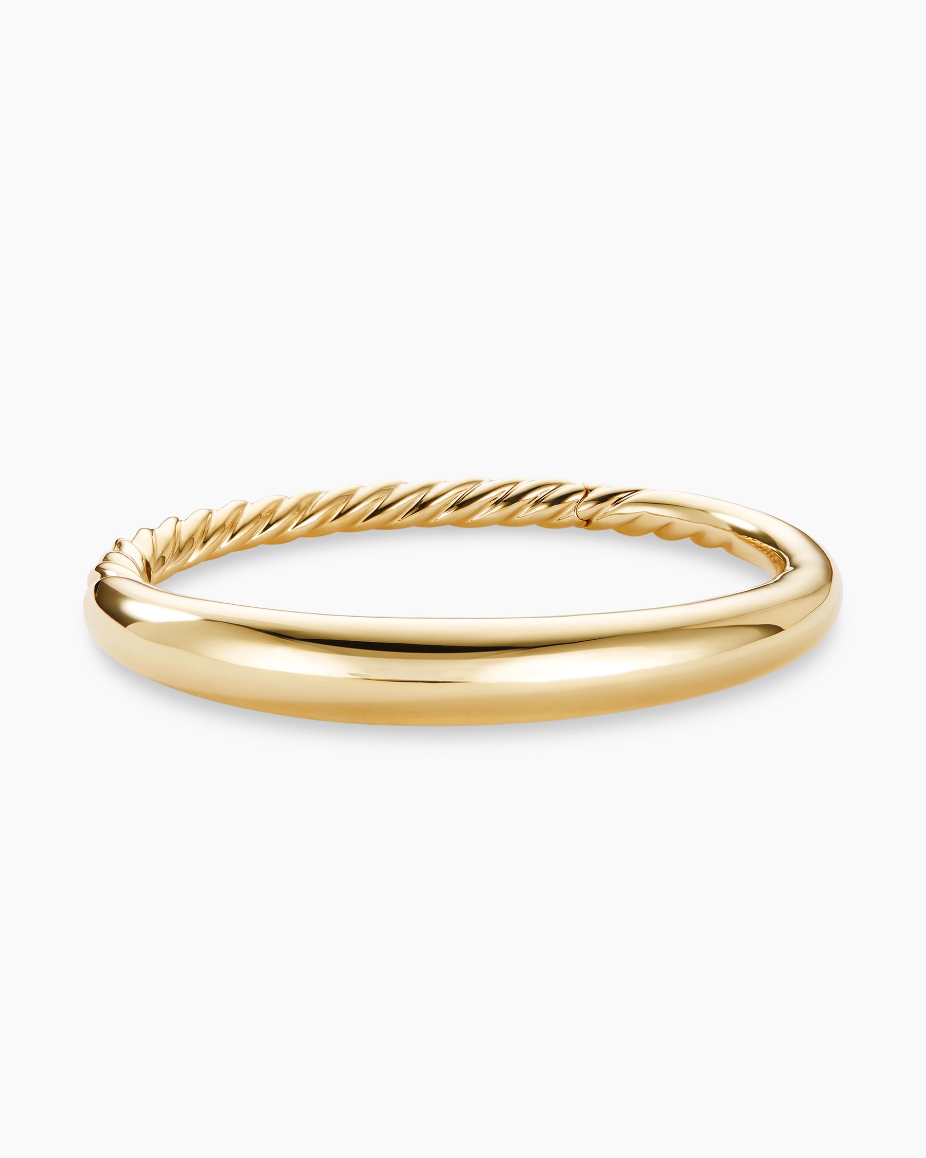9k Yellow Gold Single Hook Bangle 18x7.5 mm wide - 8 inches - TOP JEWELLERY