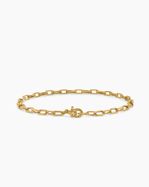 Womens DY Madison Chain Bracelet in 18ct Yellow Gold, 3mm