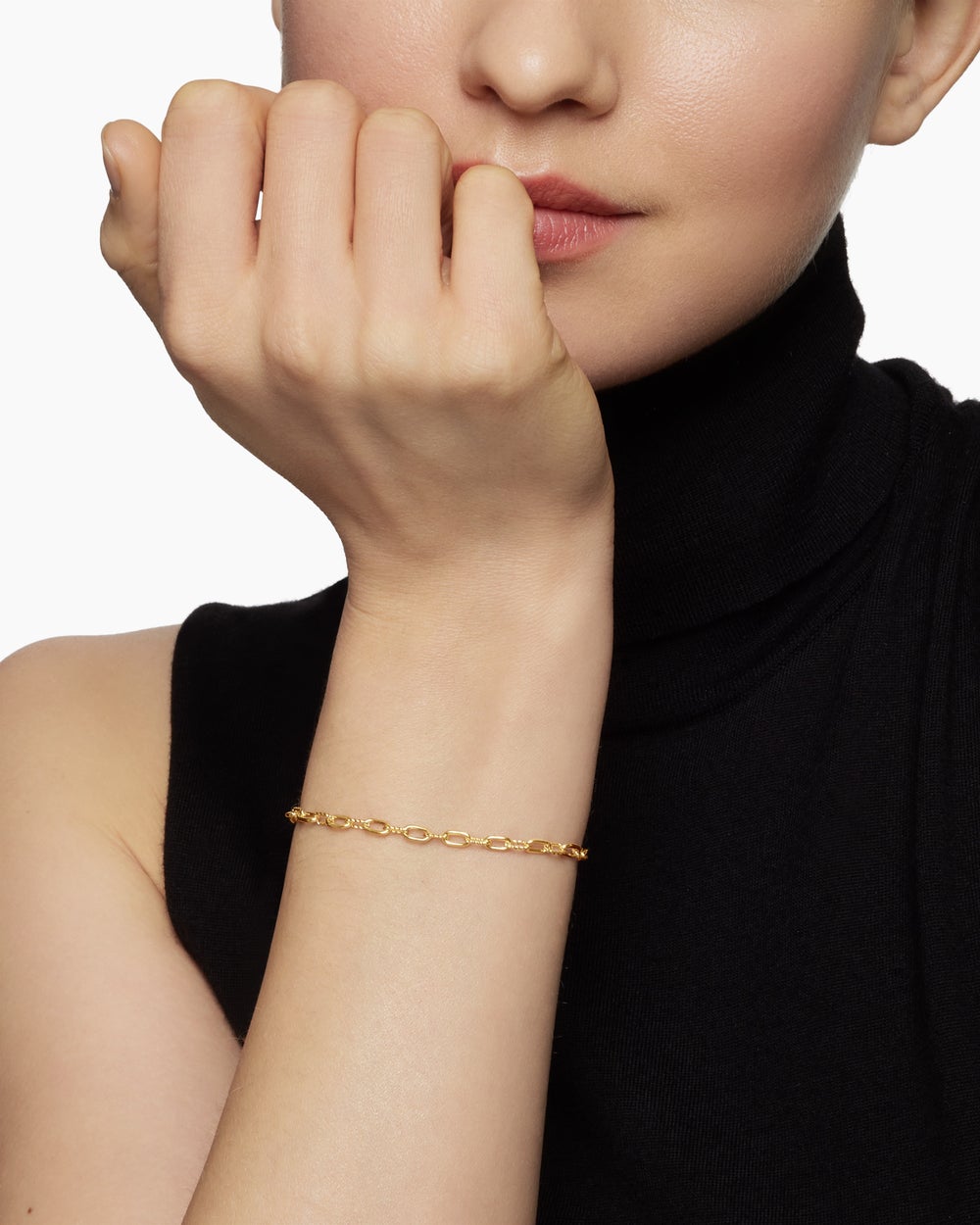 Womens DY Madison Chain Bracelet in 18ct Yellow Gold, 3mm