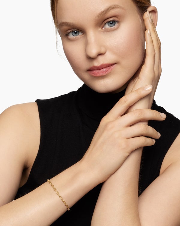 DY Madison Chain Bracelet in 18K Yellow Gold, 3mm