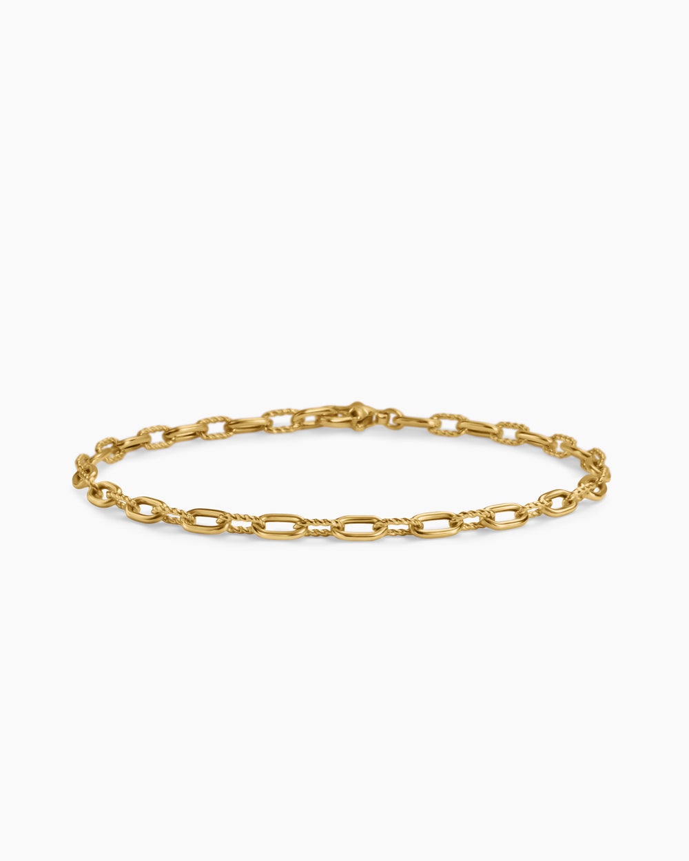 Womens DY Madison Chain Bracelet in 18ct Yellow Gold, 3mm