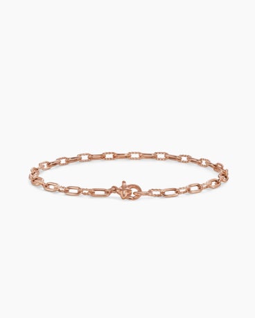 DY Madison® Chain Bracelet in 18K Rose Gold, 3mm