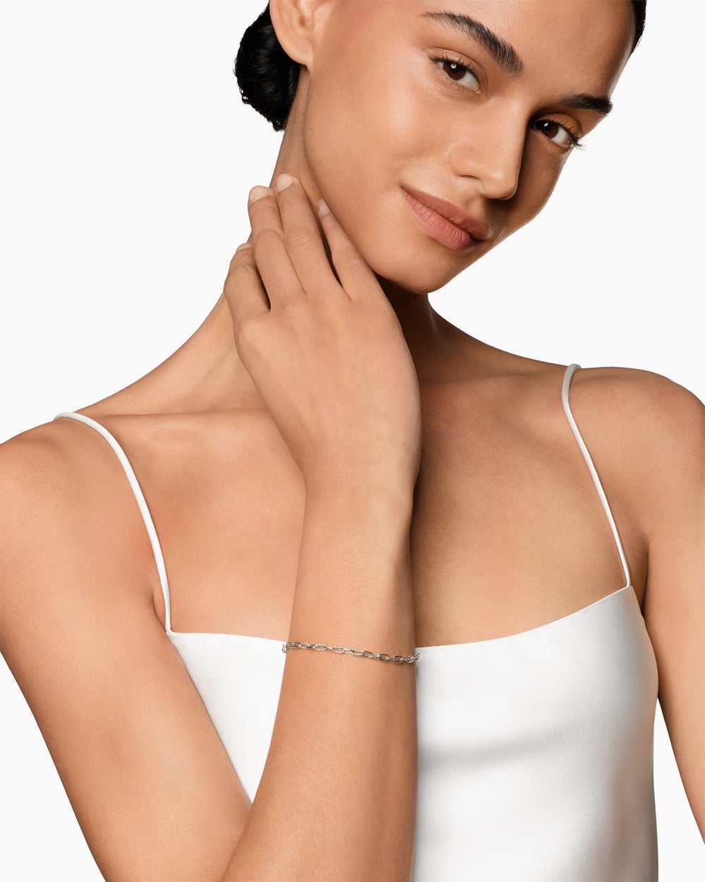 Womens DY Madison Chain Bracelet in Sterling Silver, 3mm