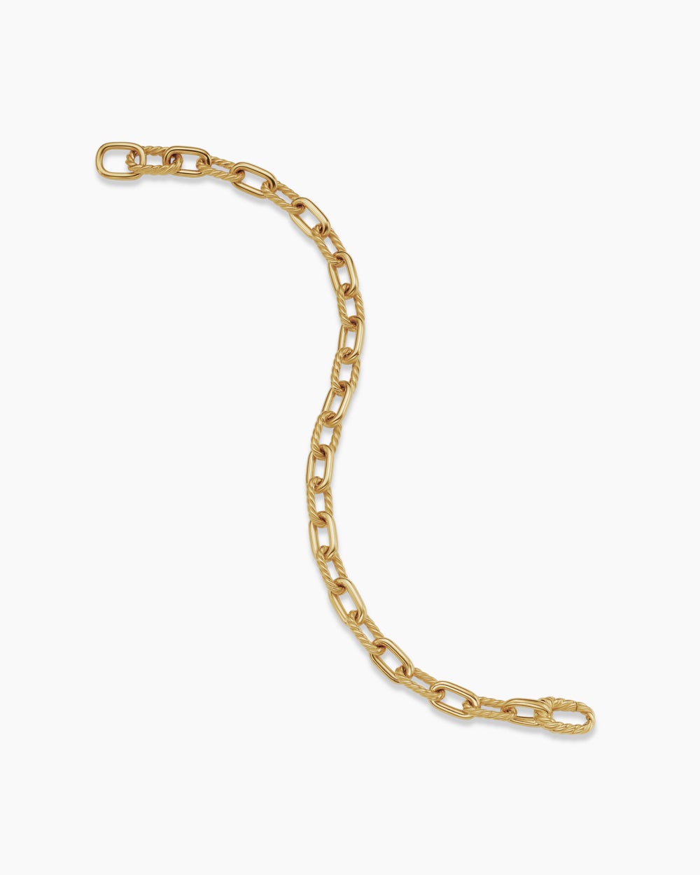 Womens DY Madison Chain Bracelet in 18K Yellow Gold, 6mm