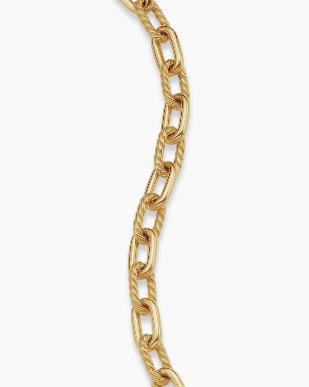 Womens DY Madison Chain Bracelet in 18K Yellow Gold, 6mm