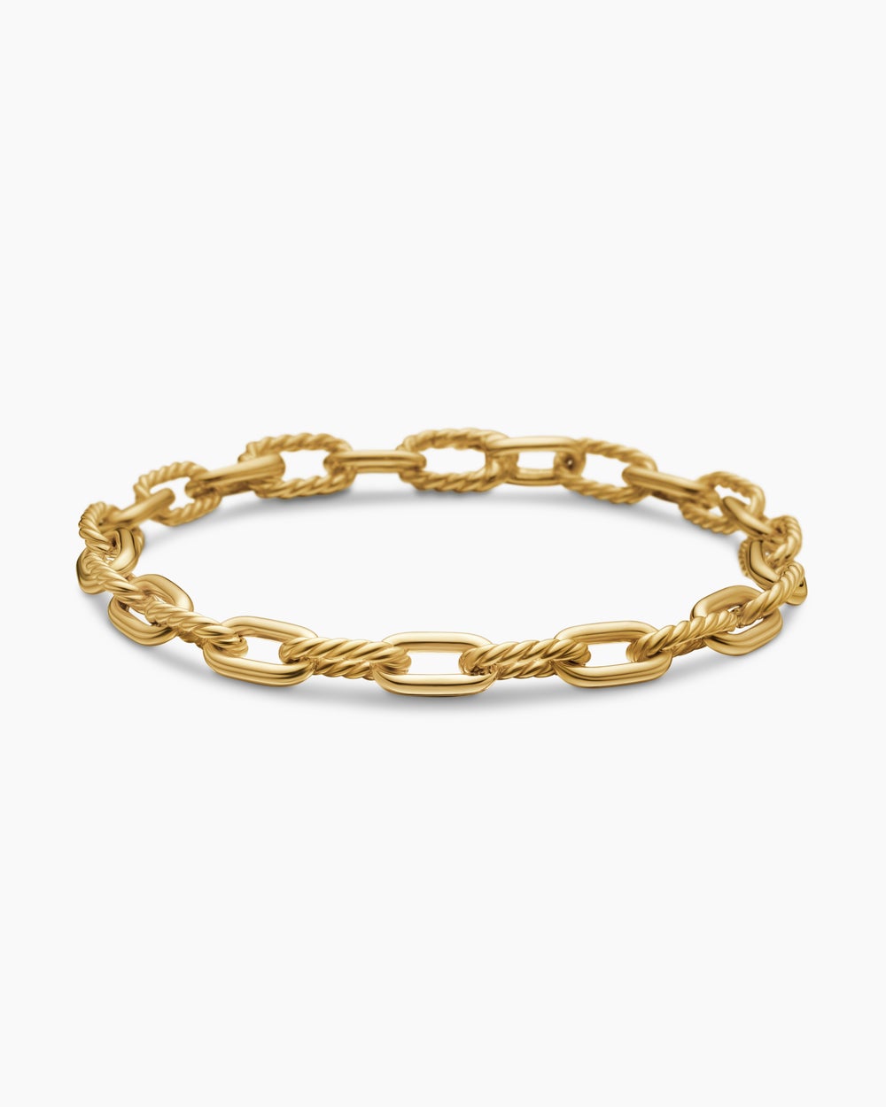 Womens DY Madison Chain Bracelet in 18K Yellow Gold, 6mm