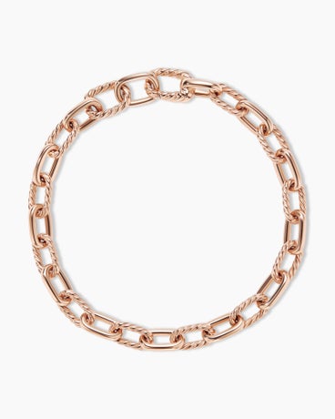 DY Madison® Chain Bracelet in 18K Rose Gold, 6mm
