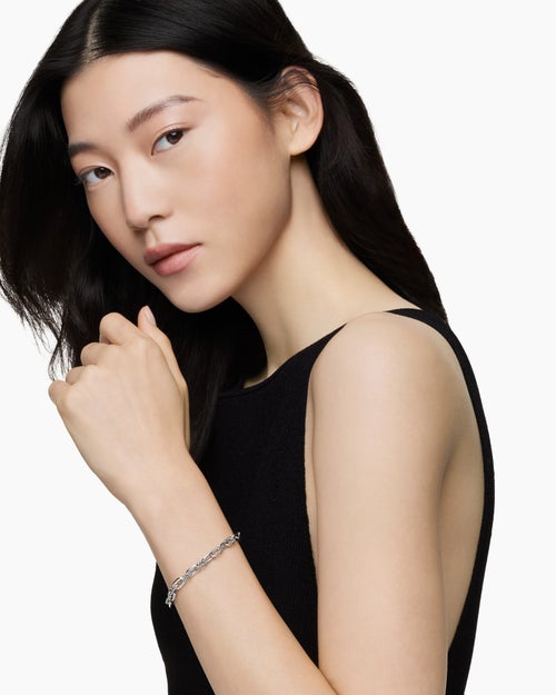 Womens DY Madison® Chain Bracelet in Sterling Silver, 5.5mm