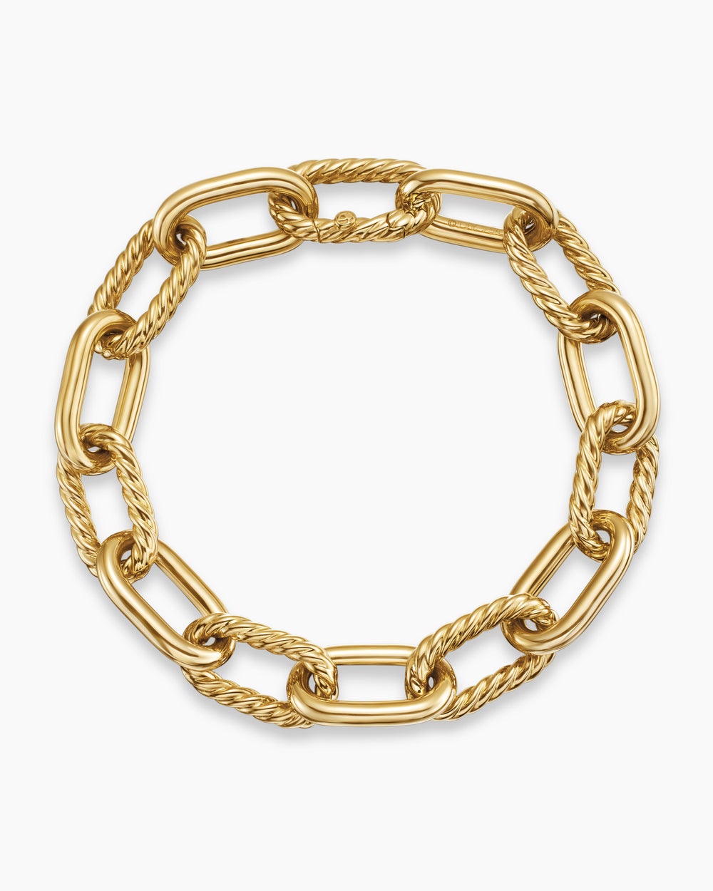 Womens DY Madison Chain Bracelet in 18K Yellow Gold, 11mm