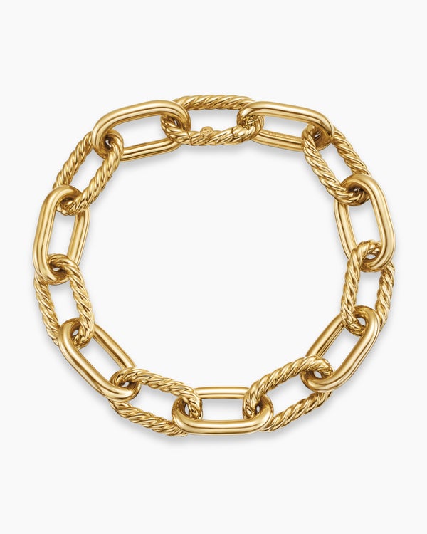 DY Madison Chain Bracelet in 18K Yellow Gold, 11mm
