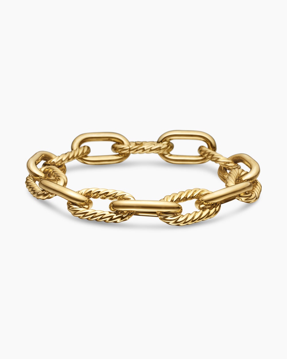 Womens DY Madison Chain Bracelet in 18K Yellow Gold, 11mm