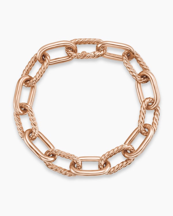 DY Madison® Chain Bracelet in 18K Rose Gold, 11mm