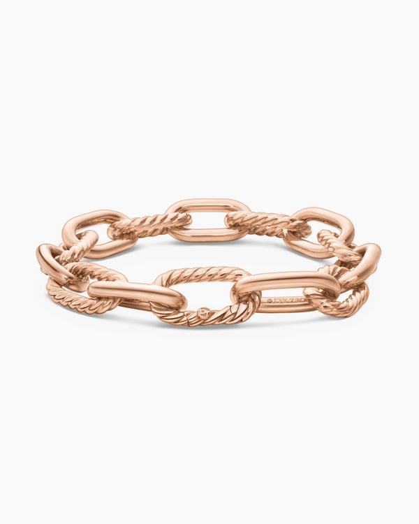 DY Madison® Chain Bracelet in 18K Rose Gold, 11mm