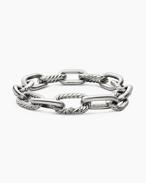 Womens DY Madison Chain Bracelet in Sterling Silver, 11mm