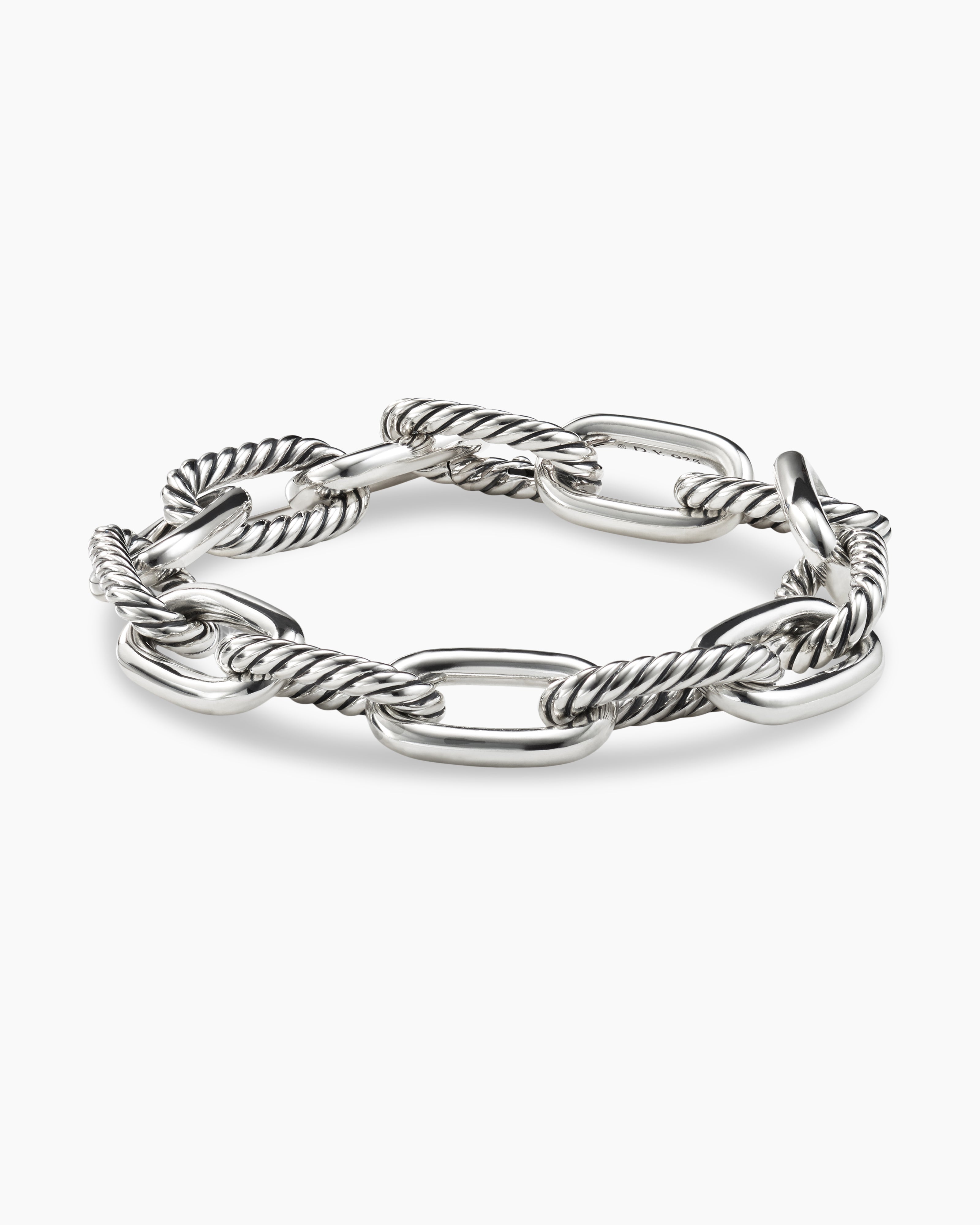 David Yurman Sculpted Cable Bracelet in Sterling Silver, Size: M – Bailey's  Fine Jewelry