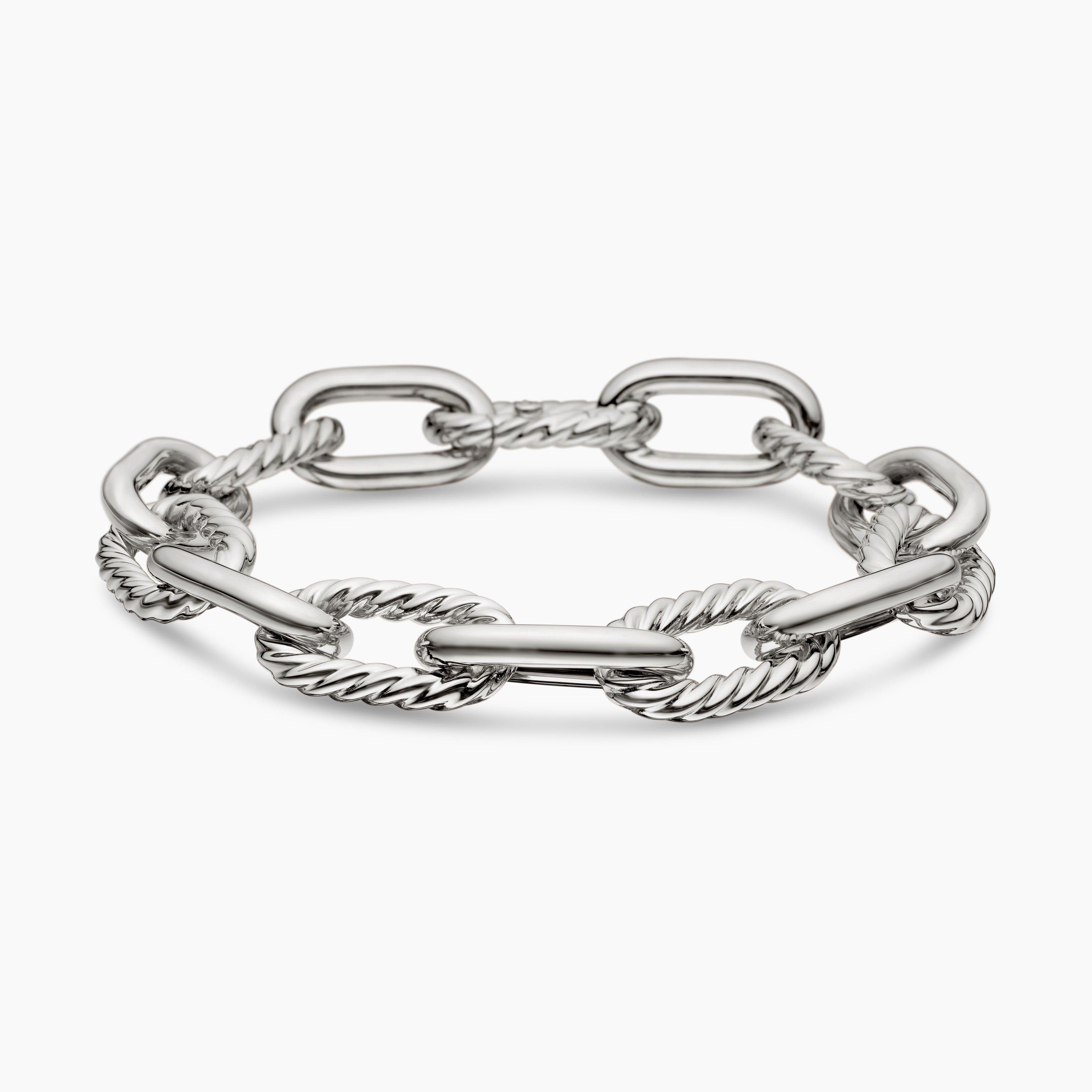 Womens DY Madison Chain Bracelet in Sterling Silver, 11mm