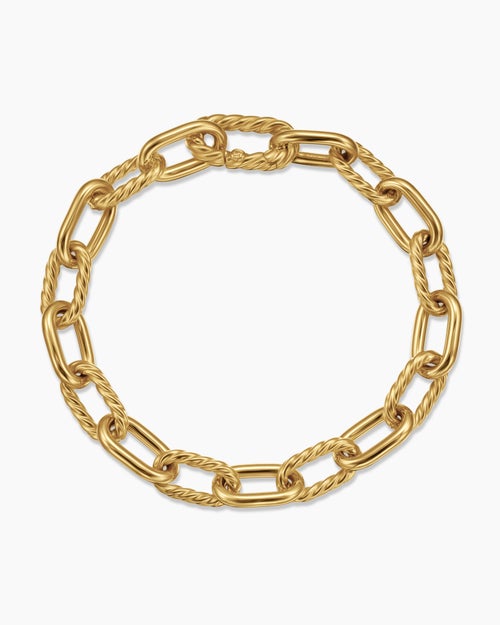 Womens DY Madison® Chain Bracelet in 18K Yellow Gold, 8.5mm