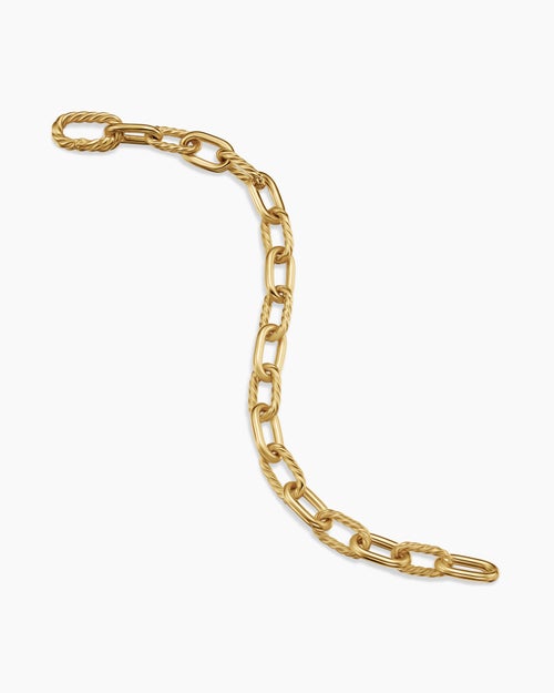 Womens DY Madison® Chain Bracelet in 18K Yellow Gold, 8.5mm