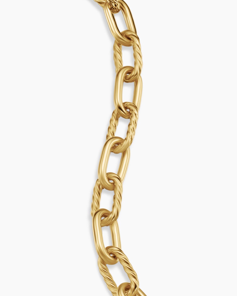 Bracelet chaîne DY Madison en or jaune 18 carats, 8,5 mm femmes