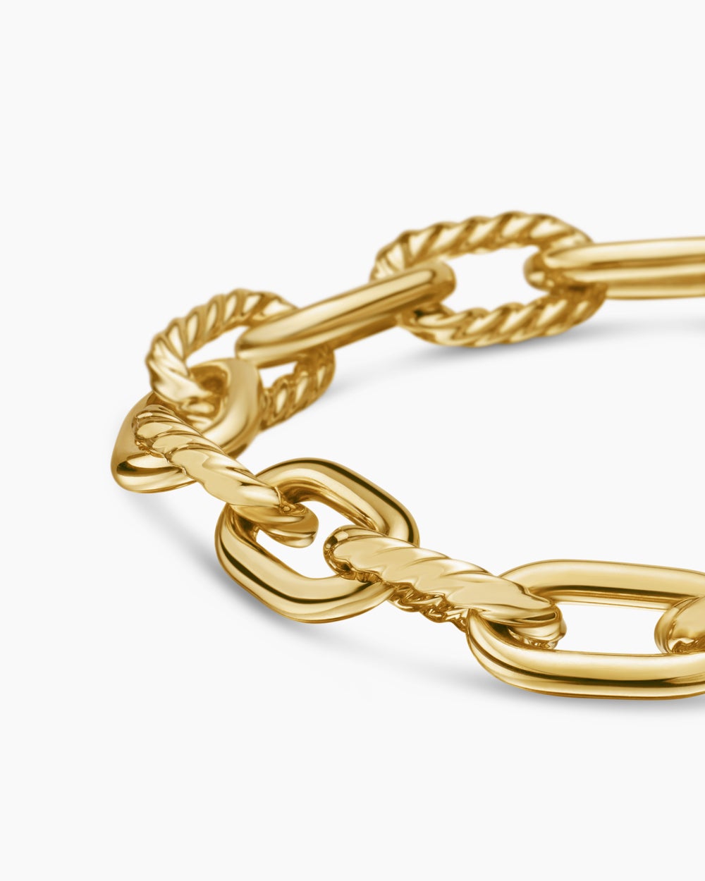 Bracelet chaîne DY Madison en or jaune 18 carats, 8,5 mm femmes
