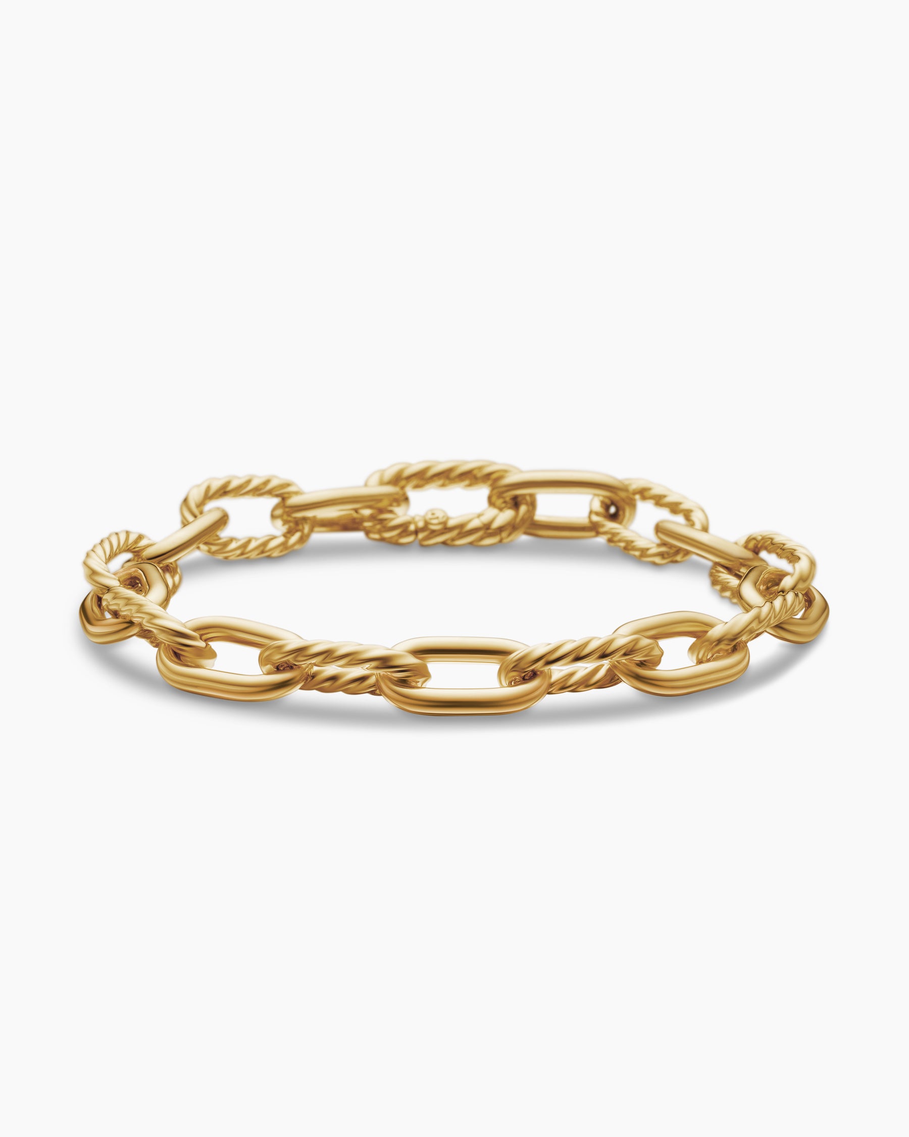 David Yurman 18kt Yellow Gold DY Madison Thin Bracelet