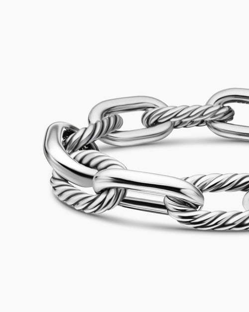 Womens DY Madison Chain Bracelet in Sterling Silver, 13.5mm