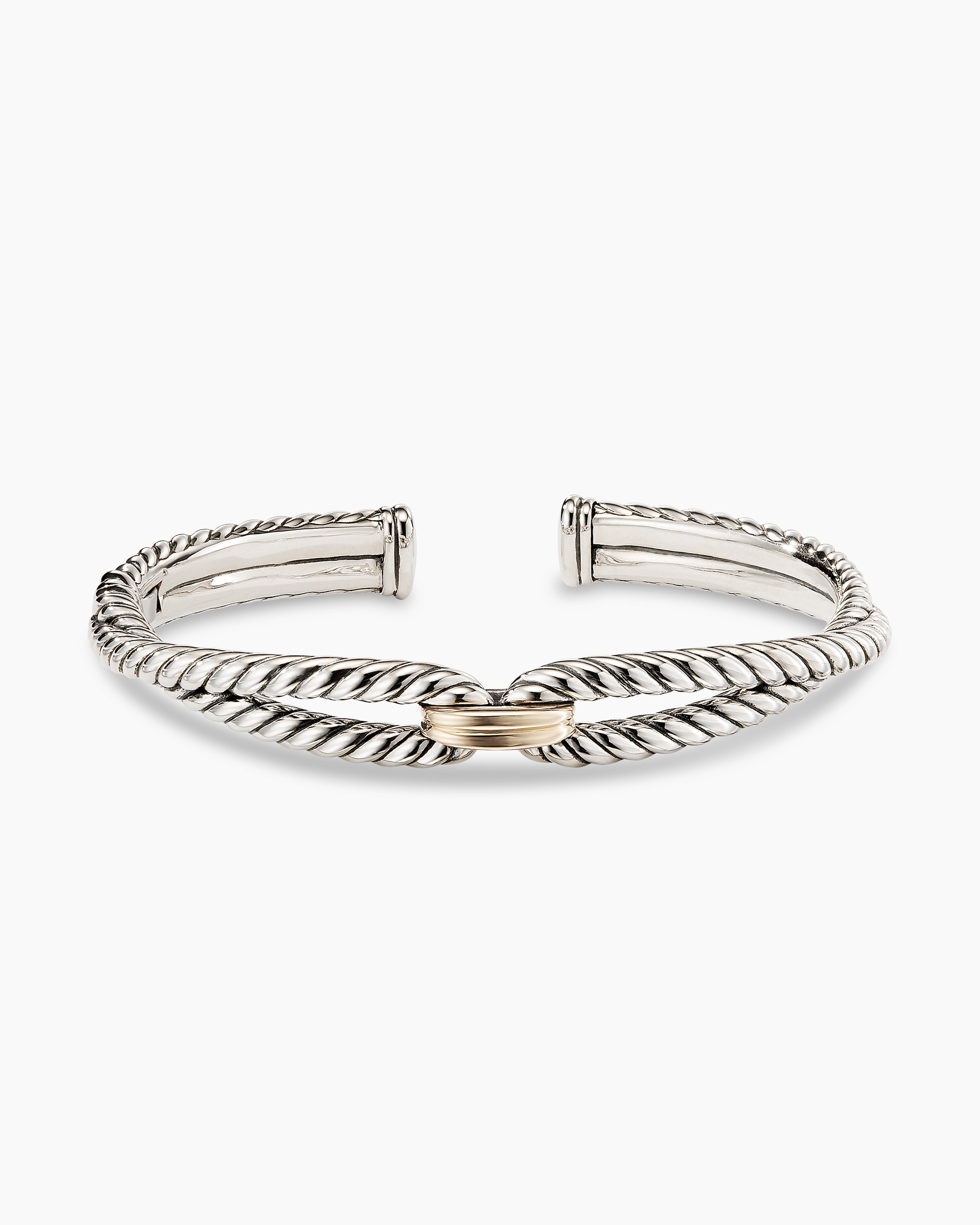 David Yurman Cable Kid's Birthstone Bracelet with Sapphire and 14K Gold |  Lee Michaels Fine Jewelry stores