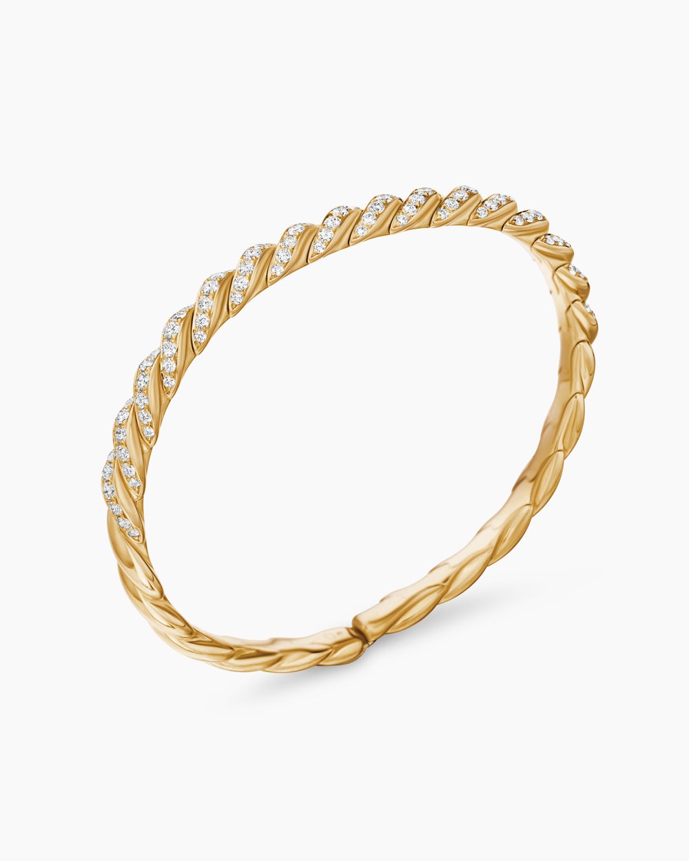 Bracelet Sculpted Cable Flex en or jaune 18 carats, 5 mm femmes