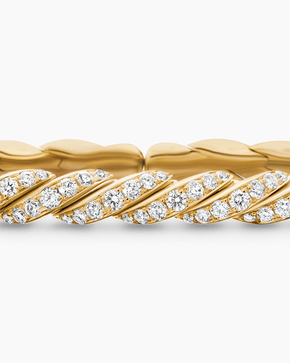 Bracelet Sculpted Cable Flex en or jaune 18 carats, 5 mm femmes