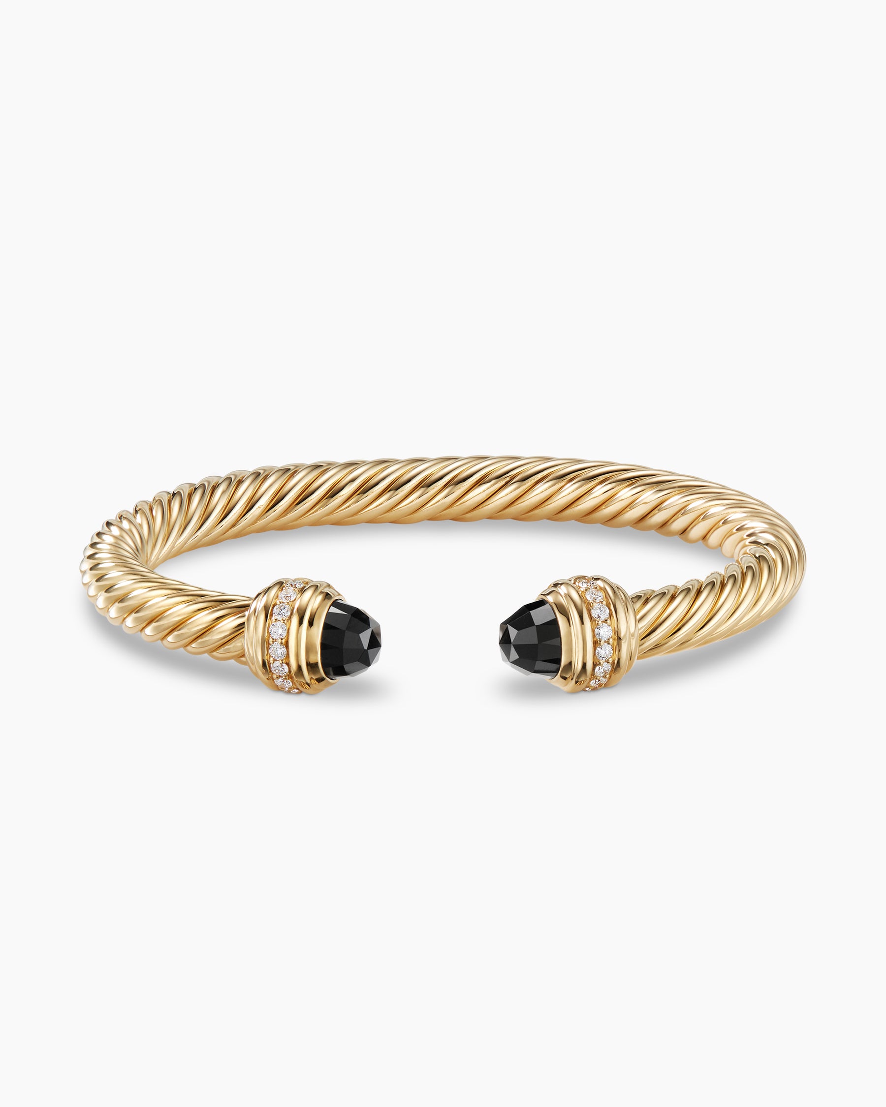 Pavé Chain Bracelet in 18K Yellow Gold with Diamonds, 7mm