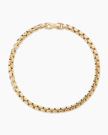 DY Bel Aire Box Chain Bracelet in 18K Yellow Gold, 4mm