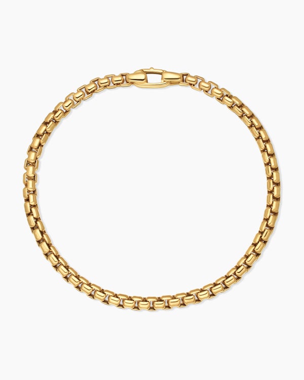 DY Bel Aire Box Chain Bracelet in 18K Yellow Gold, 4mm