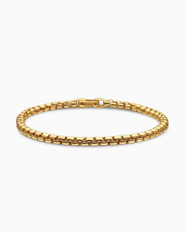 DY Bel Aire Box Chain Bracelet in 18K Yellow Gold, 4mm