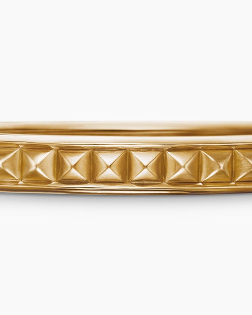 Womens Modern Renaissance® Pyramid Bracelet in 18K Yellow Gold, 8mm