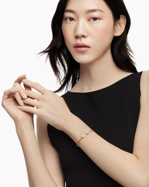 Womens Solari Cablespira Bracelet in 18K Yellow Gold with Diamonds, 2.6mm