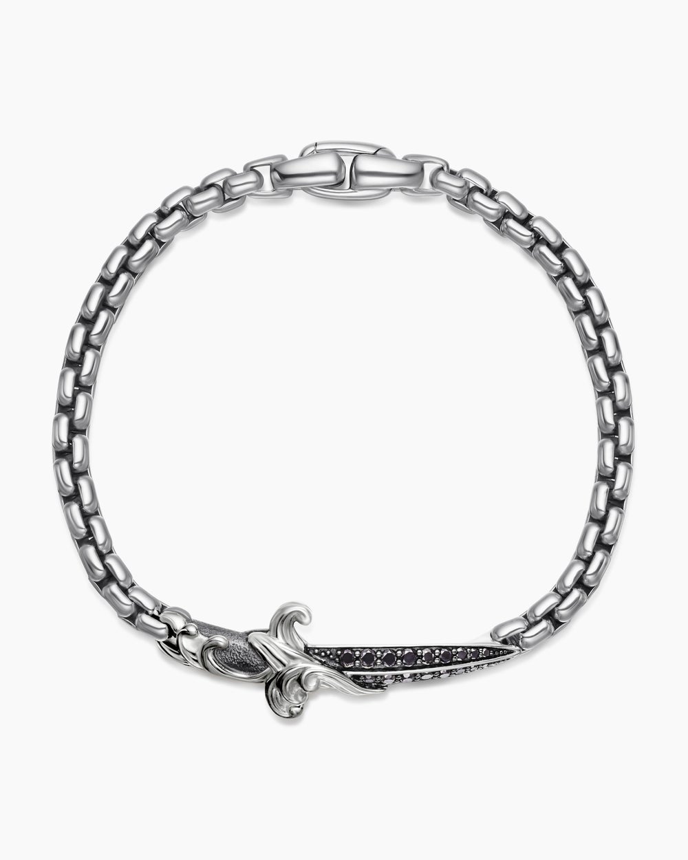 Bracelet avec dague Waves en argent sterling, 5 mm hommes