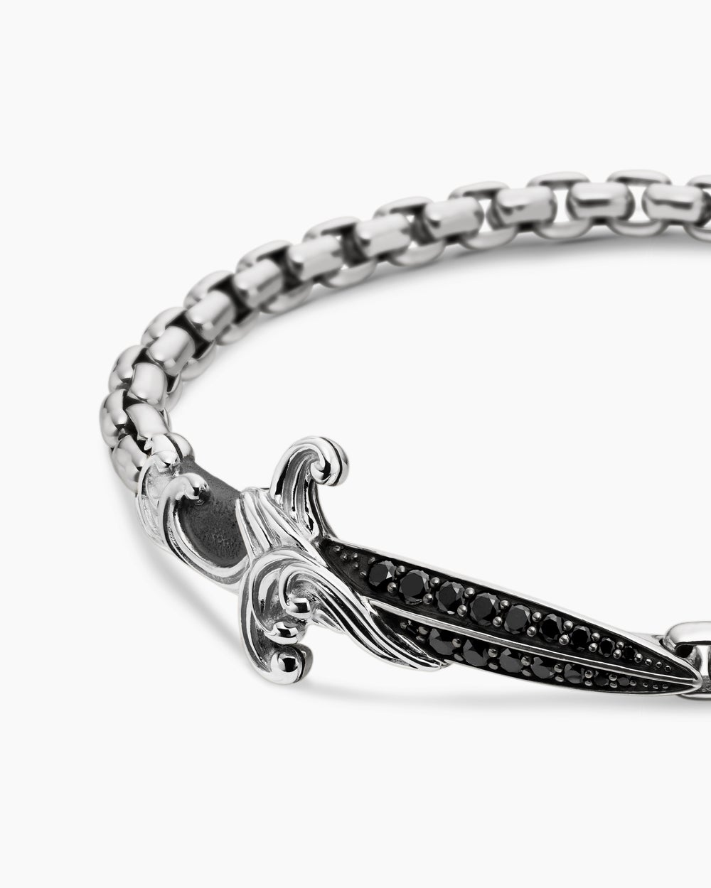 Bracelet avec dague Waves en argent sterling, 5 mm hommes